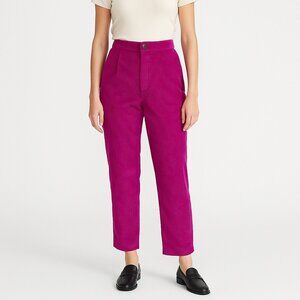 Zenana Ladies Corduroy  pockets elastic back  zip button Pants Size S